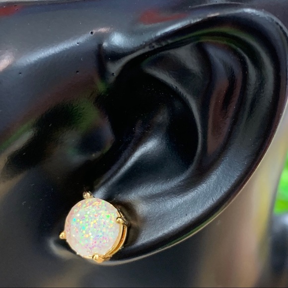 Kate Spade Glitter Opal Gumdrop Earrings - Picture 4 of 8